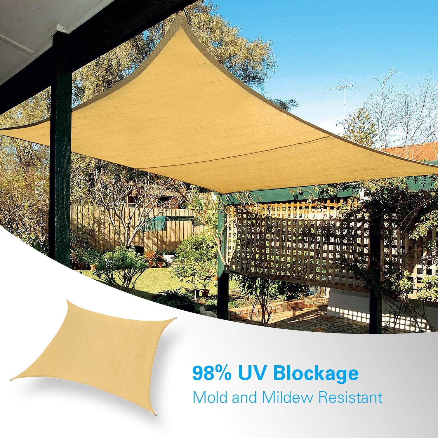 Anti-UV Garden Greenhouse Sunshade Net Plant Cover Sunblock Shade Cloth 3 Size 