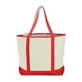 thumbnail image 4 of DALIX 22" Extra Large Shopping Tote Grocery Bag with Outer Pocket in Red, 4 of 4
