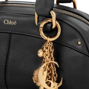Chloé Small Leather Bowling Bag, Black