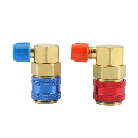 Ymiko Pair of R134a Car Air Condition Fluoride Joints Quick Couplers ...