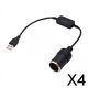 thumbnail image 1 of Cable Convertidor 2xUSB a para Encendedor de Cigarrillos de Coche, Salida Máxima de 12V, 1A, Duradero, 10W para Cámara de Dispositivos Eléctricos de 4 piezas, 1 of 8