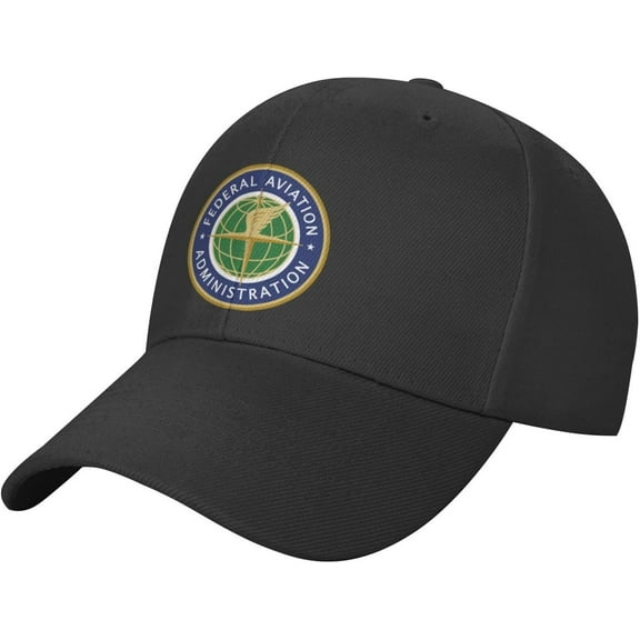 Classics Baseball Cap The United States Federal Aviation Administration Caps Adjustable for Women Men Black