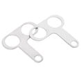 thumbnail image 4 of KAKOWELY motorcycle mirror mount 2pcs Universal Metal Motorcycle Handlebar Mount Clamps Bracket for Rear View Mirror 16MM Hole Diameter Fixed Racks Modification Parts, 4 of 5