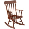 thumbnail image 1 of Silla Mecedora Infantil con Espaldar de Eje en Madera de Cerezo Gift Mark, 1 of 3