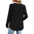thumbnail image 5 of BLVB Plus Size Fall Tops for Women V Neck Long Sleeve Shirts Casual Lightweight Tunic Sweaters Trendy Fashion Tops, 5 of 7