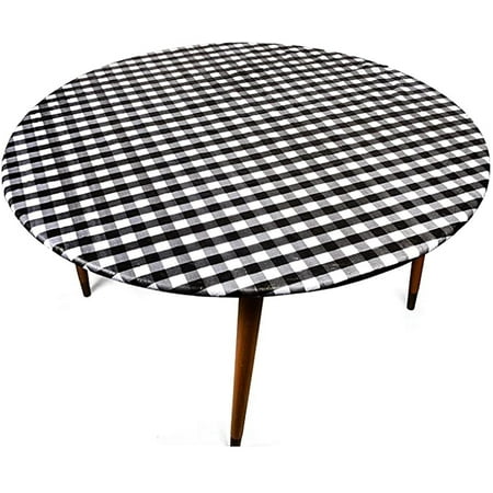 Kscd Checd Tableclothkscd Pvc Oilkscd Proof Round Elastic Table Protector For Dining 37 To 42 44 55 Diamet Canada Round Dining Table, Table Pads 42 Round