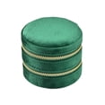 thumbnail image 1 of Estuche de terciopelo Yinane para pendientes y joyas Organizador de 2 capas verde, 1 of 8