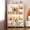 60" Creamy White, variant on Hemvt 3-Door Bedroom Wardrobe with Locking Drawer and 2 Storage Drawers, MDF Armoire Closet, Hanging Rail and Shelves, Contemporary Free-Standing Design for Small Bedrooms, Gray