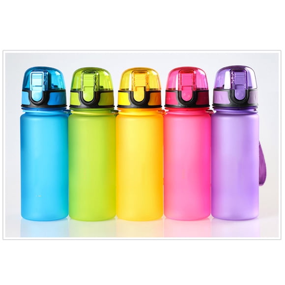 OUNONA plastic water bottle sports bottle Polish Design Purple for Cycling 1Pcs