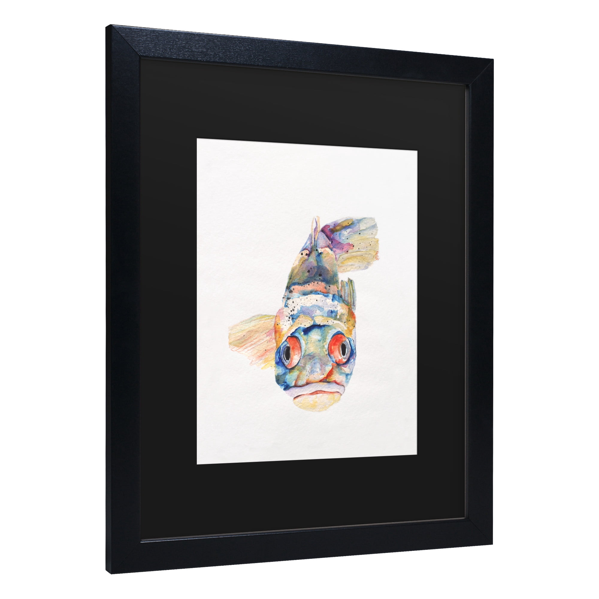 Trademark Fine Art 'Blue Fish' Canvas Art by Pat Saunders-White