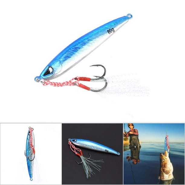 Fishing Lure, Blue/Silver Hard Fish Bait Lure, For Outdoor Fun