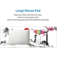 thumbnail image 6 of Watercolor Japanese Hills Cherry Blossom Gaming Mouse Pad XL, Non Slip Rubber Base Mousepad, Stitched Edges Desk Pad, Extended Large Mice Pad,31.5 X 11.8 Inch, 6 of 6
