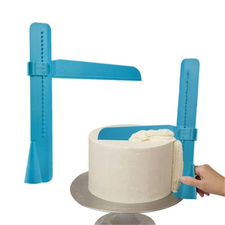 

Shpwfbe Cake Decor Scraper Smoother Fondant Cake Adjustable Smoother Spatulas ，Dining Bar kitchen gadgets