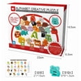thumbnail image 2 of Wooden Alphabet Puzzle Early Learning Toy for Kids Letter Recognition Spelling Educational Animal Pattern Design, 2 of 3