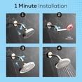 thumbnail image 3 of SparkPod 6" Brushed Nickel High Pressure Round Showerhead, 3 of 7