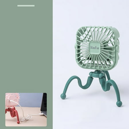 

Deformation Bracket Mini Clip Fan USB Stroller Dormitory Silent Fan Night Light