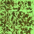 thumbnail image 1 of Ahgly Company Indoor Square Abstract Green Modern Area Rugs, 4' Square, 1 of 4
