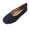 Blue, variant on Flats for Women Dress Shoes: Round Toe Suede Foldable Comfortable Casual Slip On Ballet Loafers for Driving Work 40