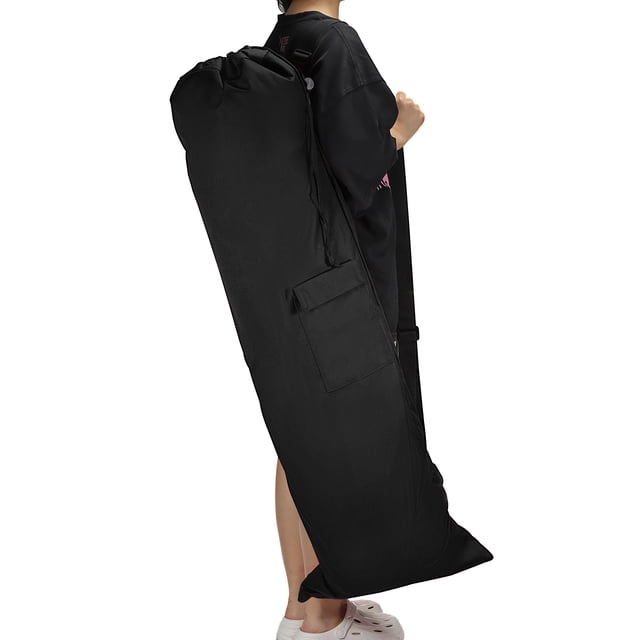 Uxcell 47" Bolsa de Reemplazo para Silla de Camping Plegable 900D Oxford Bolsa de Boca Ancha para Camping al Aire Libre Negra