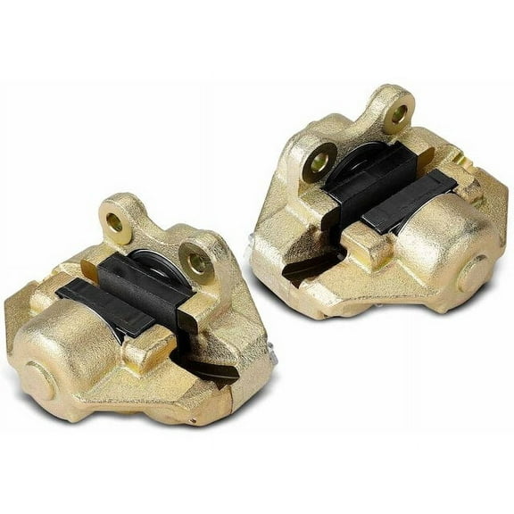Front Brake Caliper Set 2 - Compatible with 1966 - 1971 Volkswagen Fastback Base 1.6L H4 1967 1968 1969 1970