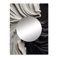 thumbnail image 2 of Designart "Marbled Dreamscape Black and White I" Modern Geometric Mirror Wall Decor - Modern Black Abstract Living Room Wall Mirror Art - 32" x 24" Inch, 2 of 5