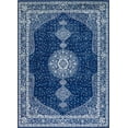 thumbnail image 2 of Unique Loom Bromley Collection Area Rug - Midnight (8' x 11' Rectangle Navy Blue/Ivory), 2 of 6