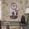 thumbnail image 3 of European Retro Rectangular Wall Clock, Accurate Pointer, Small Noise, Easy Wall Hanging, MDF Material, Noble Decoration, Suitable for Bedrooms, Living Rooms, Study Rooms, and, 3 of 8