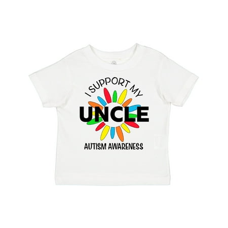 

Inktastic I Support My Uncle Autism Awareness Boys or Girls Toddler T-Shirt