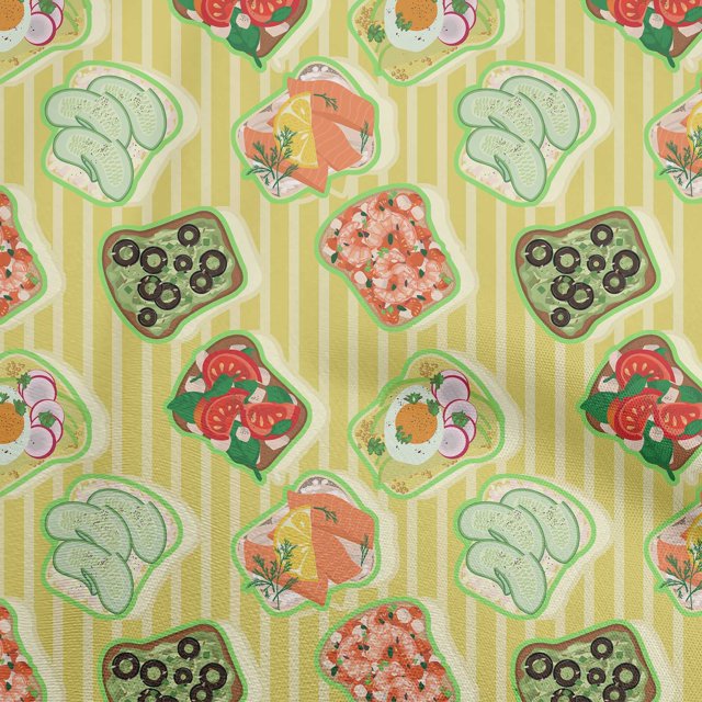 oneOone Tissu Polyester Spandex Vert Clair Matériel de Robe Tissu Imprimé Tissu au Mètre 56 Pouces de Large