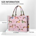 thumbnail image 3 of Large Capacity Tote Bag,Colorful Funny Dachshund Handbag Fashion Luxury Tote Bag,15.7"x13"x 5.1" Inches,Laptop Compatible, 3 of 6