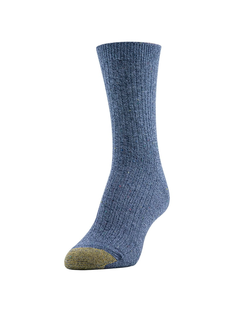 womens gold toe dress socks 3 Pair Gold Toe Women's Premium Cotton Non-Binding Top Crew Dress Socks  Size 6-9