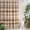 Brown, Beige, Cream, variant on Orange Buffalo Plaid Shower Curtain - Water Repellent Fabric Shower Curtains Washable, Fall Thanksgiving Checkered Decorative Polyester Cloth Bathroom Curtains Modern Bath Decor 72"x72"