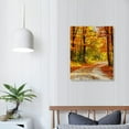 thumbnail image 4 of LHONGY Large Wall Art Fall Scenery Canvas Prints Panorama Forest in Vibrant Warm Colors Sun Leaves Pictures Autumn 12x16 in, 4 of 5
