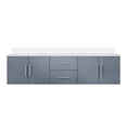 thumbnail image 3 of Geneva 72 in. W x 22 in. D Dark Grey Double Bath Vanity and White Quartz Top, 3 of 11