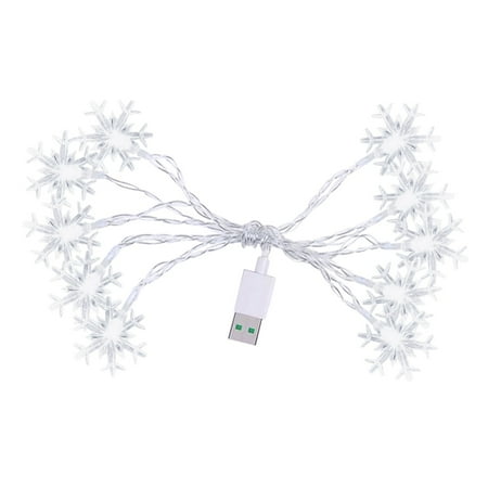 

wendunide Party Light-up Decoration Christmas Snowflake String Lights Decorations Winter Fairyland Decor Christmas Snowflake String Lights Light Post B