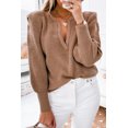 thumbnail image 1 of a.Jesdani Stylish Brown Puff Sleeve Sweater - Flattering Knit, Must-Have, 1 of 8