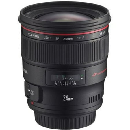 Canon - EF24mm F1.4L II USM Wide-Angle Lens for EOS DSLR Cameras - Black