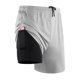 thumbnail image 4 of Pantalones cortos de entrenamiento 2 en 1 para hombre Bolsillos de secado rápido Baloncesto Correr, 4 of 7