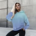 thumbnail image 4 of COEQINE Sweatshirts Pullover Oversized Long Sleeves Women's Hoodies Casual Wear Loose Comfy Fit Cozy Lightweight Blue Gradient Hooded Sweatshirt Fashion Y2K Outfits Clothes, S, 4 of 7