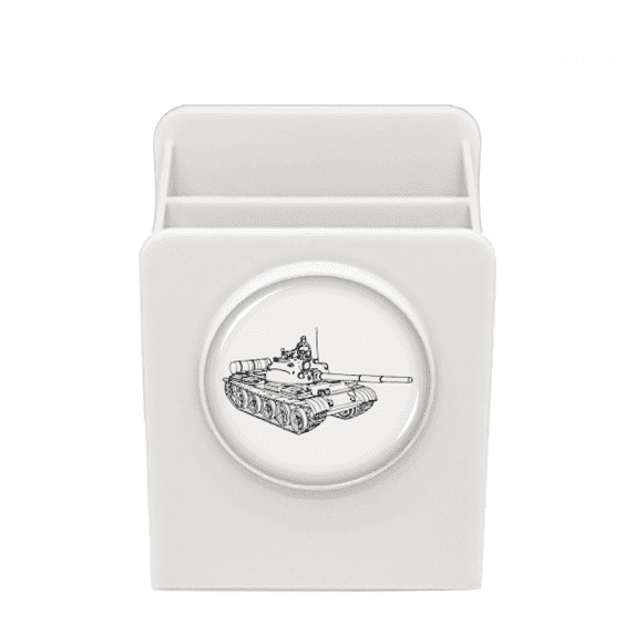 Tanks Epuipment Military Art Deco Fashion Desk Pencil Holder Cup Pen Organizer
