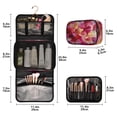 thumbnail image 2 of 3-Piece Travel Toiletry Bag Set, Hanging Wash Bag with Makeup Bag & Brush Case,Waterproof Cosmetic Organizer for Travel, Gym & Home An Acrylic Painting, 2 of 10