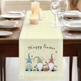 thumbnail image 3 of Table Runners 70 Inches Long Dress Scarves, Happy Easter Farmhouse Coffee/Dining/Kitchen Table Decor, Holiday Table Runner, Cute Gnomes Eggs Spring Daisy Flowers Yellow 13x70 Inch, 3 of 9