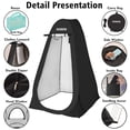 thumbnail image 2 of Pop Up Shower Camping Tent, Outdoor Privacy Camp Toilet Tent, Portable Dressing Room with Carrying Bag, Bath Bag for Camping, Hiking, 2 of 5
