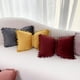 thumbnail image 5 of Zhuge Almohada decorativa para el hogar, almohada con forma de lazo de bola de pelusa de cisne de color sólido, funda de almohada dulce, cojín de sofá que puede tener doble uso (gris), 5 of 5