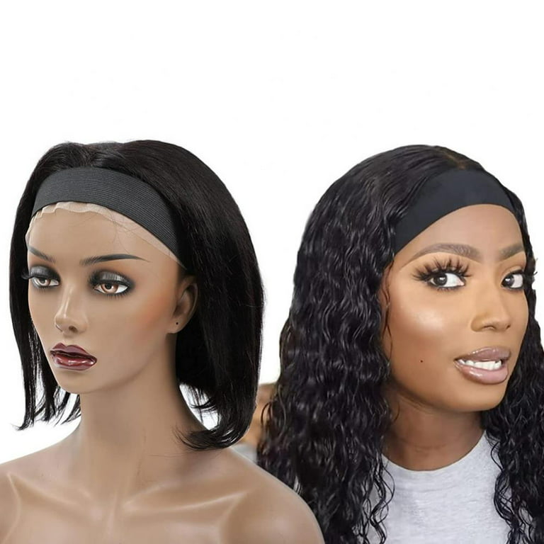 BLUPLE 3 Pcs Adjustable Elastic Band for Wigs Edges Lace Melting Bands Edge Laying Bands Elastic Wig Bands with Velcr, Thick Comfortable Durable (3