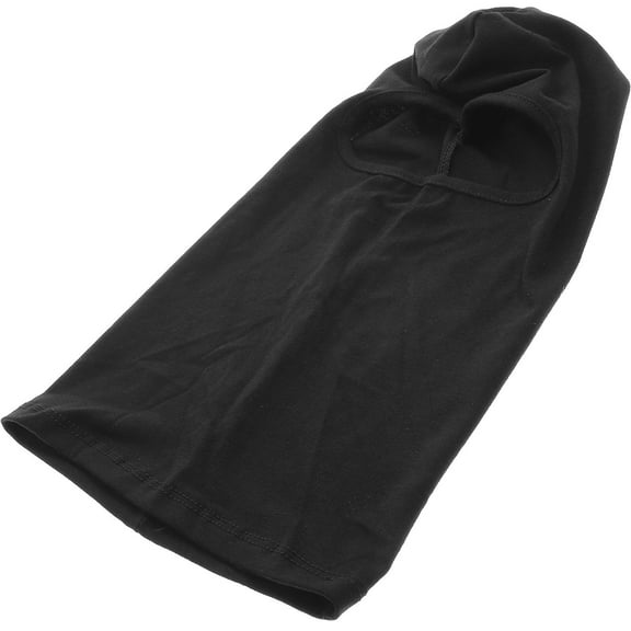 LULULION Black Outdoor Sports Headwear Balaclava Windproof Neck Gaiter for Skiing Cycling and Riding  Lightweight Polyester Cotton