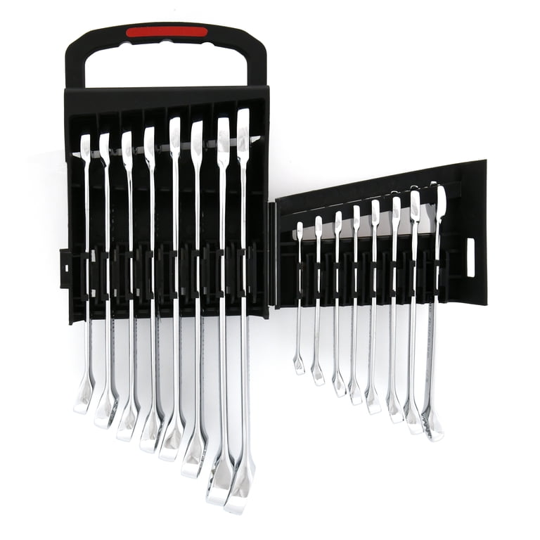 Edward Tools 12 Piece SAE Combination Wrench Set - 1/4" To 15/16", Carbon Steel, Mirror Polish, Angle Ends