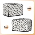 thumbnail image 3 of Uemuo Funny Chicken Print Toaster Cover 2 Slice, Small Kitchen Appliance Covers, Toaster Oven Cover with Loop, Bread Machine Cover Dust Cover Protection, 3 of 7