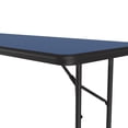 thumbnail image 4 of Correll Deluxe High Pressure Top Folding Table 24x60" RECTANGULAR BLUE, BLACK, 4 of 4