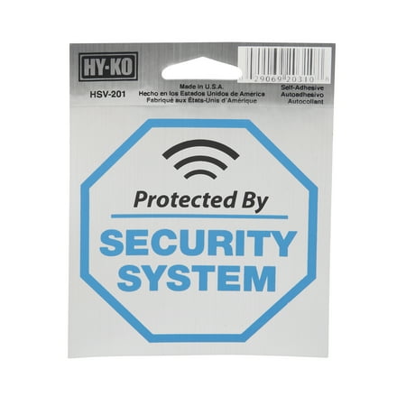 4x4 Security System Sign
